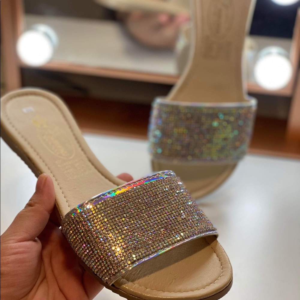 Silver sandals